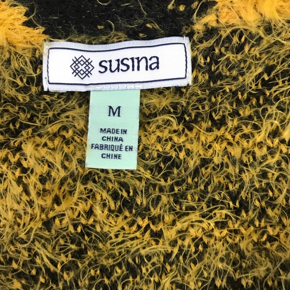 Susina Animal Print Eyelash Knit Cardigan - Picture 5 of 7